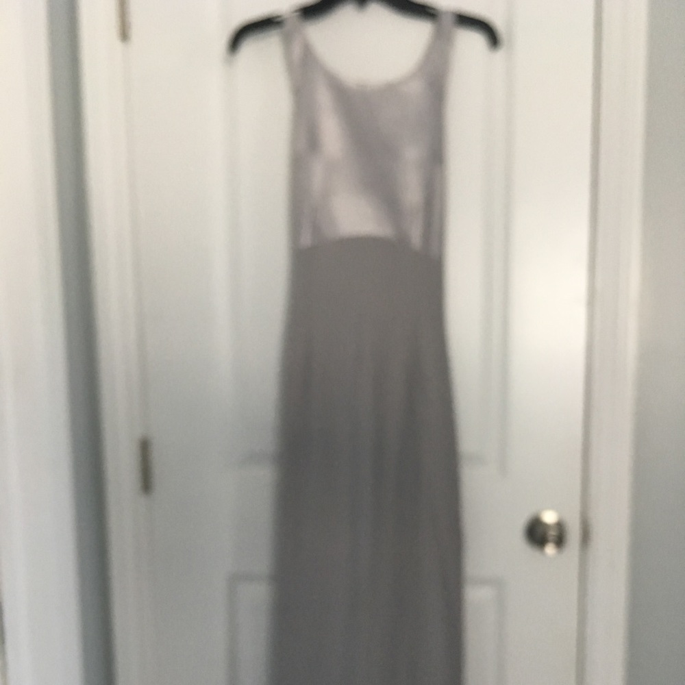 Silver formal dress